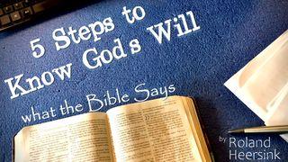 5 Steps to Know God’s Will - What the Bible Says 1 Chronicles 29:10-19 English Standard Version 2016
