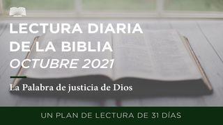 Lectura Diaria De La Biblia De Octubre 2021: La Palabra De Justicia De Dios Miqueas 7:18 Traducción en Lenguaje Actual
