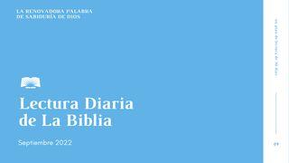 Lectura Diaria De La Biblia De Septiembre 2022, La Renovadora Palabra De Dios: Sabiduría Juan 7:37-39 Nueva Versión Internacional - Español