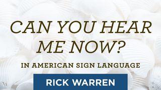 "Can You Hear Me Now?" in American Sign Language Habakuki 2:1 Biblia Habari Njema