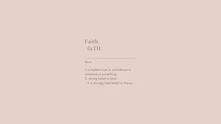 Faith Your Way Through Your Day! Mark 2:3-5 English Standard Version 2016