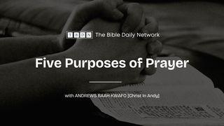 Five Purposes of Prayer Mark 14:33-34 Amplified Bible, Classic Edition