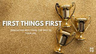 First Things First 1 Reyes 3:8-9 Reina Valera Contemporánea