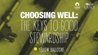 Choosing Well: The Keys to Good Stewardship 5. Mose 30:15 Hoffnung für alle