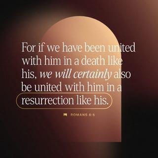 Romans 6:5 - For if we have been united with him in a death like his, we will certainly also be united with him in a resurrection like his.