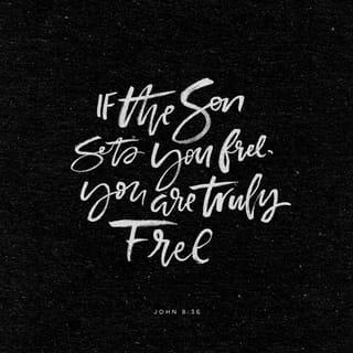 John 8:36 - Therefore if the Son sets you free, you shall be free indeed.
