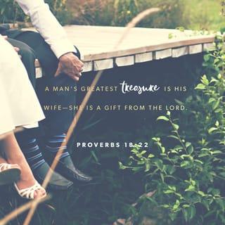 Proverbs 18:22 - He who finds a wife finds what is good
and receives favor from the LORD.