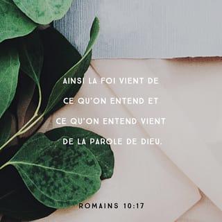 Romains 10:17 PDV2017