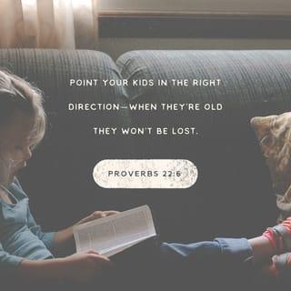 Proverbs 22:6 - Teach a youth about the way he should go;
even when he is old he will not depart from it.