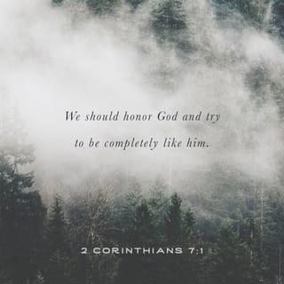 2 Corinthians 7:1-9 - Having therefore these promises, dearly beloved, let us cleanse ourselves from all filthiness of the flesh and spirit, perfecting holiness in the fear of God.
Receive us; we have wronged no man, we have corrupted no man, we have defrauded no man. I speak not this to condemn you: for I have said before, that ye are in our hearts to die and live with you. Great is my boldness of speech toward you, great is my glorying of you: I am filled with comfort, I am exceeding joyful in all our tribulation.

For, when we were come into Macedonia, our flesh had no rest, but we were troubled on every side; without were fightings, within were fears. Nevertheless God, that comforteth those that are cast down, comforted us by the coming of Titus; and not by his coming only, but by the consolation wherewith he was comforted in you, when he told us your earnest desire, your mourning, your fervent mind toward me; so that I rejoiced the more. For though I made you sorry with a letter, I do not repent, though I did repent: for I perceive that the same epistle hath made you sorry, though it were but for a season. Now I rejoice, not that ye were made sorry, but that ye sorrowed to repentance: for ye were made sorry after a godly manner, that ye might receive damage by us in nothing.