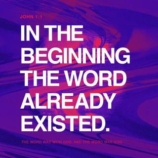 John 1:1-2 - In the beginning was the Word, and the Word was with God, and the Word was God. He was in the beginning with God.