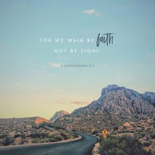 2 Corinthians 5:7 - For we walk by faith [we regulate our lives and conduct ourselves by our conviction or belief respecting man's relationship to God and divine things, with trust and holy fervor; thus we walk] not by sight or appearance.