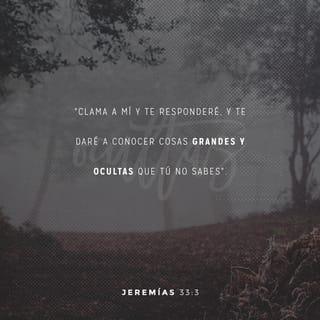 Jeremías 33:3 RVR1960