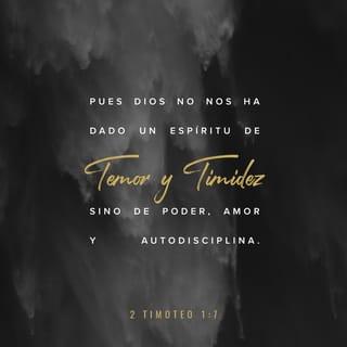 2 Timoteo 1:7 RVR1960