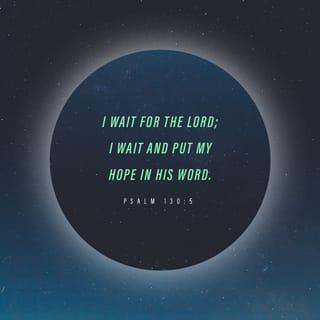 Psalms 130:5 - I wait for the LORD, my soul waits,
And in His word I do hope.