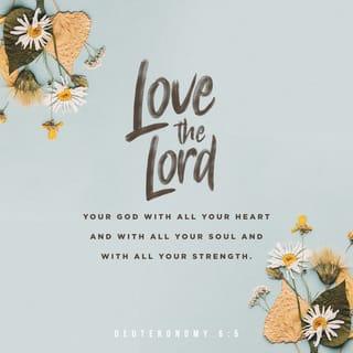 Deuteronomy 6:5 - You shall love the LORD your God with all your heart and mind and with all your soul and with all your strength [your entire being].