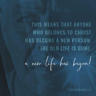 2 Corinthians 5:17-21 - Therefore, if anyone is in Christ, the new creation has come: The old has gone, the new is here! All this is from God, who reconciled us to himself through Christ and gave us the ministry of reconciliation: that God was reconciling the world to himself in Christ, not counting people’s sins against them. And he has committed to us the message of reconciliation. We are therefore Christ’s ambassadors, as though God were making his appeal through us. We implore you on Christ’s behalf: Be reconciled to God. God made him who had no sin to be sin for us, so that in him we might become the righteousness of God.