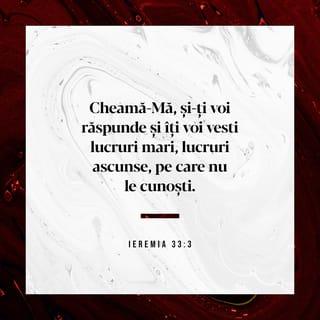 Ieremia 33:3 VDC
