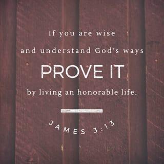 James 3:13-18 - Who is wise and understanding among you? By his good conduct let him show his works in the meekness of wisdom. But if you have bitter jealousy and selfish ambition in your hearts, do not boast and be false to the truth. This is not the wisdom that comes down from above, but is earthly, unspiritual, demonic. For where jealousy and selfish ambition exist, there will be disorder and every vile practice. But the wisdom from above is first pure, then peaceable, gentle, open to reason, full of mercy and good fruits, impartial and sincere. And a harvest of righteousness is sown in peace by those who make peace.