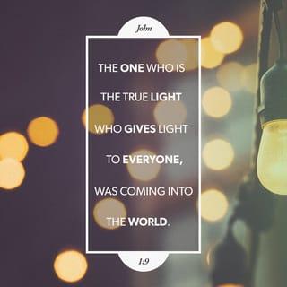 John 1:9 - The true light that gives light to everyone was coming into the world.