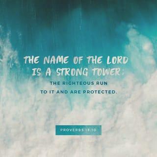 Proverbs 18:10 - The name of the LORD is a strong fortress;
the godly run to him and are safe.