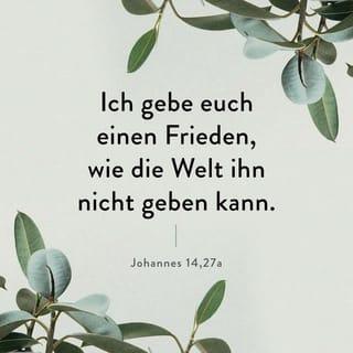 Johannes 14:27 HFA