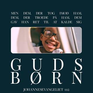 Johannes 1:12 - Maar aan alle mensen die wél in Hem geloven, heeft Hij het recht gegeven om kinderen van God te worden. Ze worden opnieuw geboren.