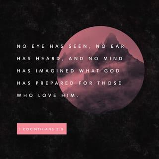 1 Corinthians 2:9 - but just as it is written,
“THINGS WHICH EYE HAS NOT SEEN AND EAR HAS NOT HEARD,
AND which HAVE NOT ENTERED THE HEART OF MAN,
ALL THAT GOD HAS PREPARED FOR THOSE WHO LOVE HIM.”