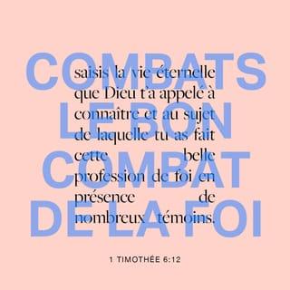 1 Timothée 6:12 PDV2017