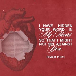 Psalms 119:11 - I have hidden your word in my heart
that I might not sin against you.