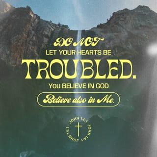 John 14:1 - “Don’t be troubled. Trust in God. Trust also in me.