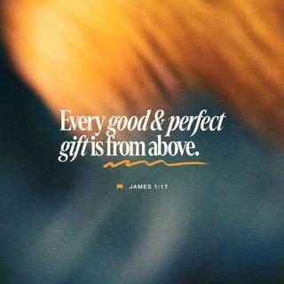 James 1:17 - Every good gift and every perfect gift is from above, coming down from the Father of lights, with whom there is no variation or shadow due to change.