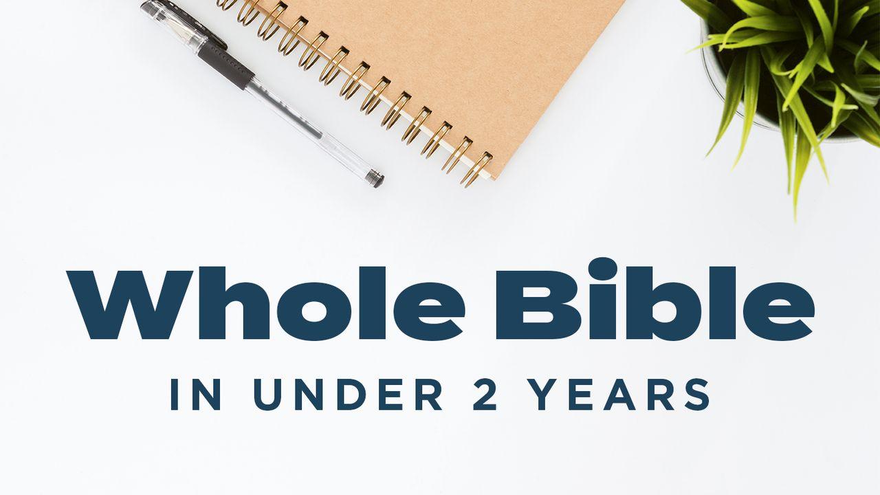 Toute la Bible en moins de 2 ans