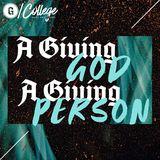 A Giving God - a Giving Person