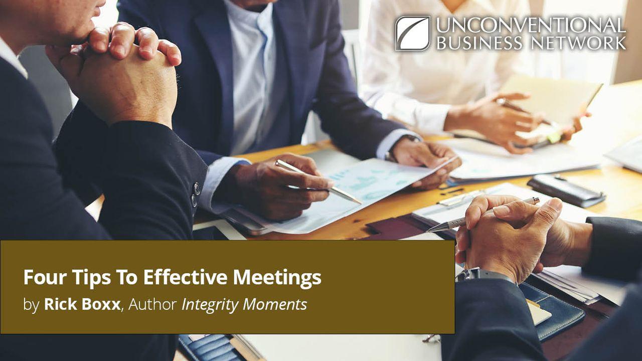 Four Tips to Effective Meetings