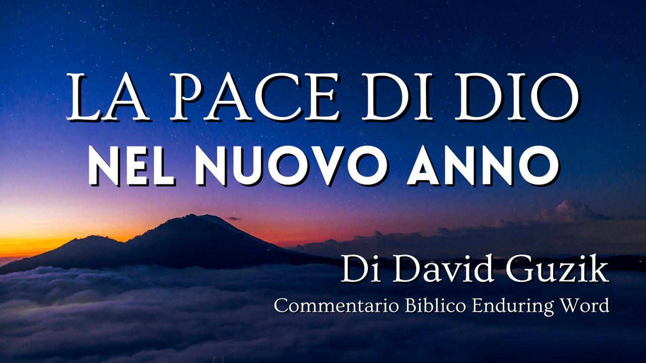 La Pace Di Dio Nel Nuovo Anno