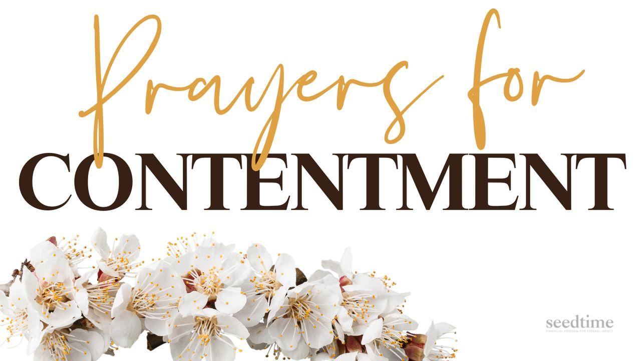 Prayers for Contentment
