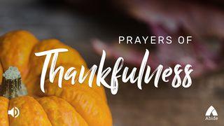 Prayers Of Thankfulness